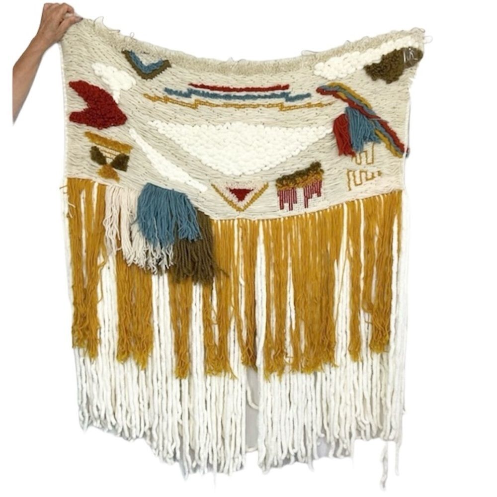 Handwoven Boho Wool Wall Hanging Tapestry Home Decor